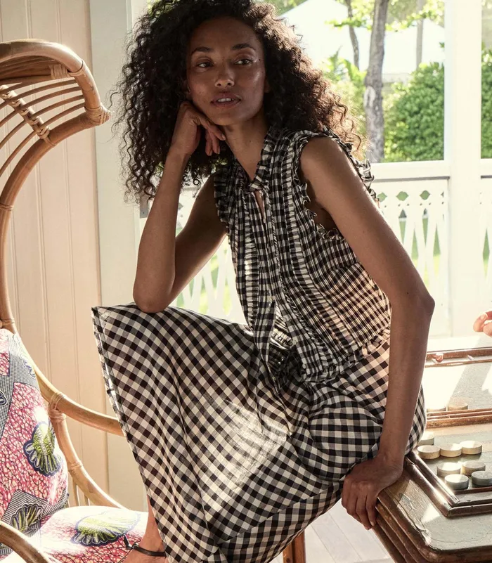 DEN Harietta Top Marilyn Gingham Women Tops