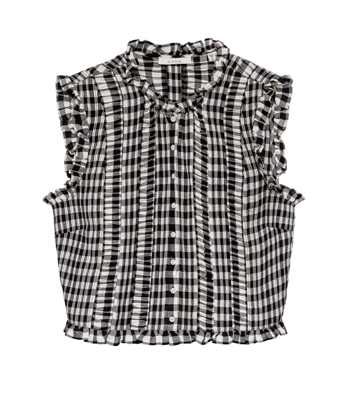 DEN Harietta Top Marilyn Gingham Women Tops