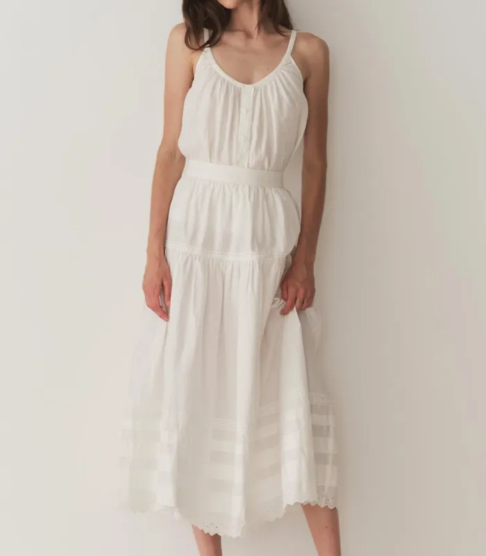 DEN Nalina Linen Top Salt Women Tops DEN Nalina Linen Top Salt Women Tops