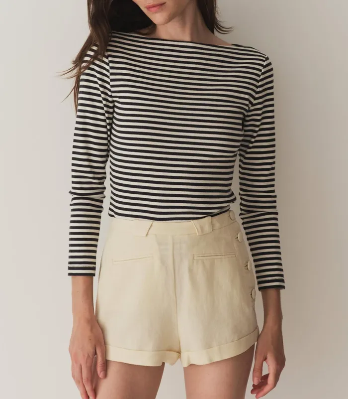 DEN Paulette Tee Nantucket Stripe Women Tees