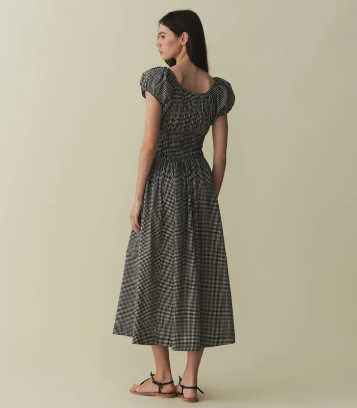 DEN Quinn Dress La Maddalena Gingham Women Dresses