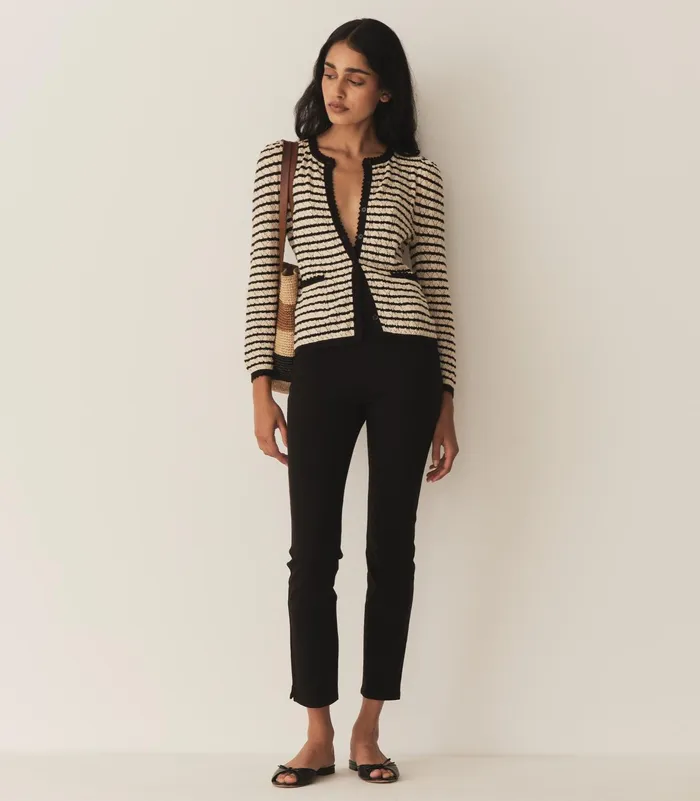 DEN Therese Cardigan Allaire Stripe Women Knitwear DEN Therese Cardigan Allaire Stripe Women Knitwear