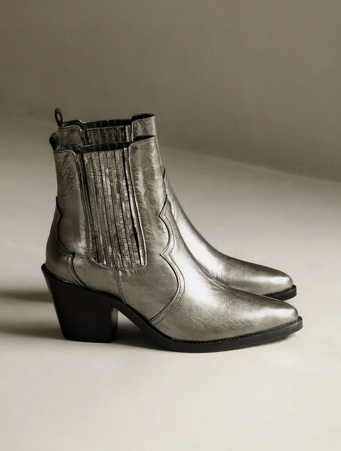 Dakota Cosmic Silver Women Bobbies Ankle Boots Dakota Cosmic Silver Women Bobbies Ankle Boots