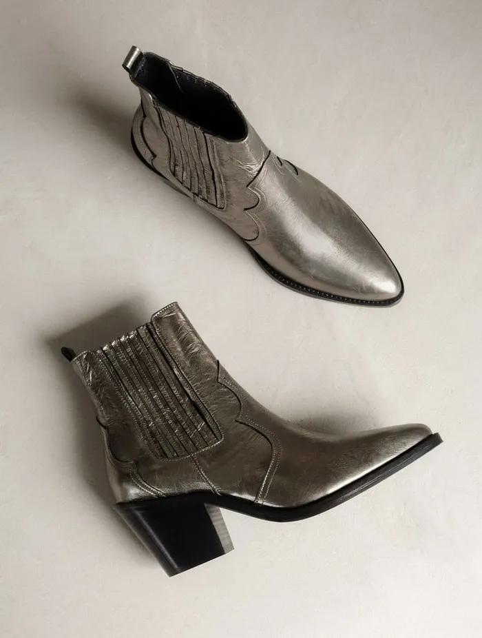 Dakota Cosmic Silver Women Bobbies Ankle Boots Dakota Cosmic Silver Women Bobbies Ankle Boots