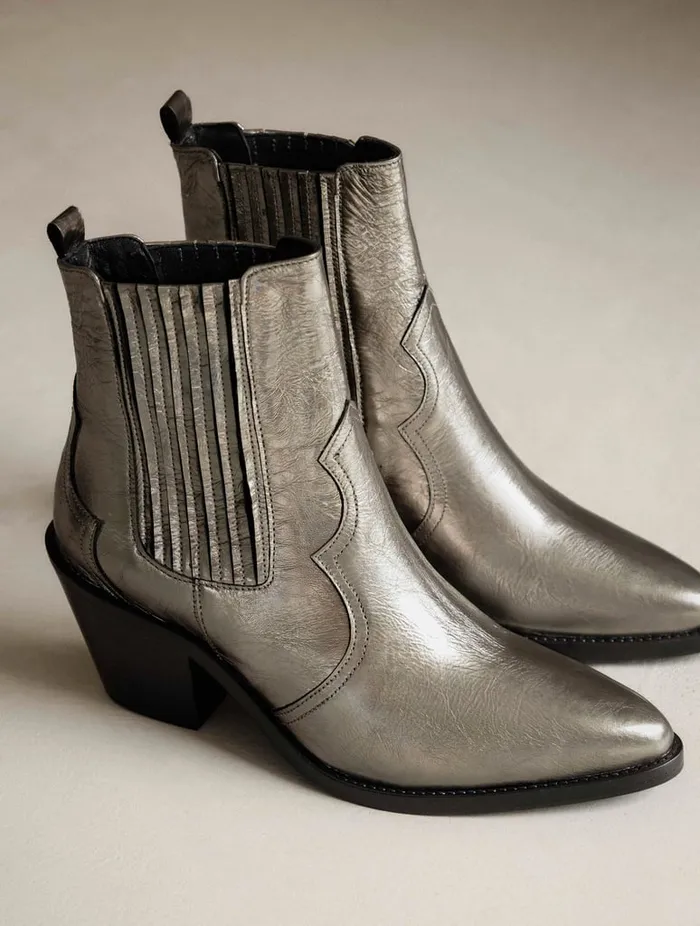 Dakota Cosmic Silver Women Bobbies Ankle Boots Dakota Cosmic Silver Women Bobbies Ankle Boots