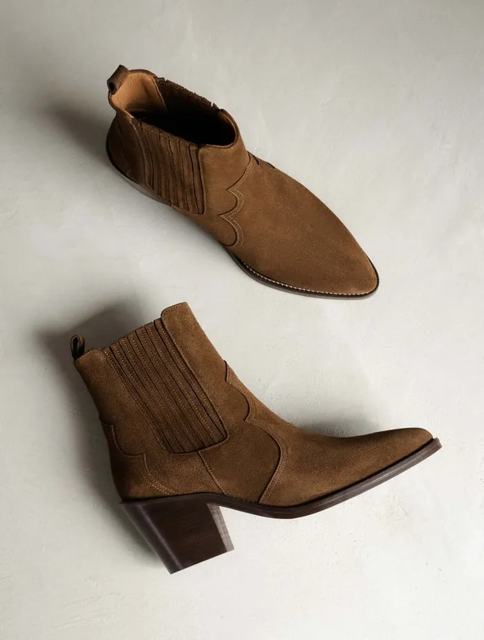 Dakota Rockies Brown Women Bobbies Ankle Boots