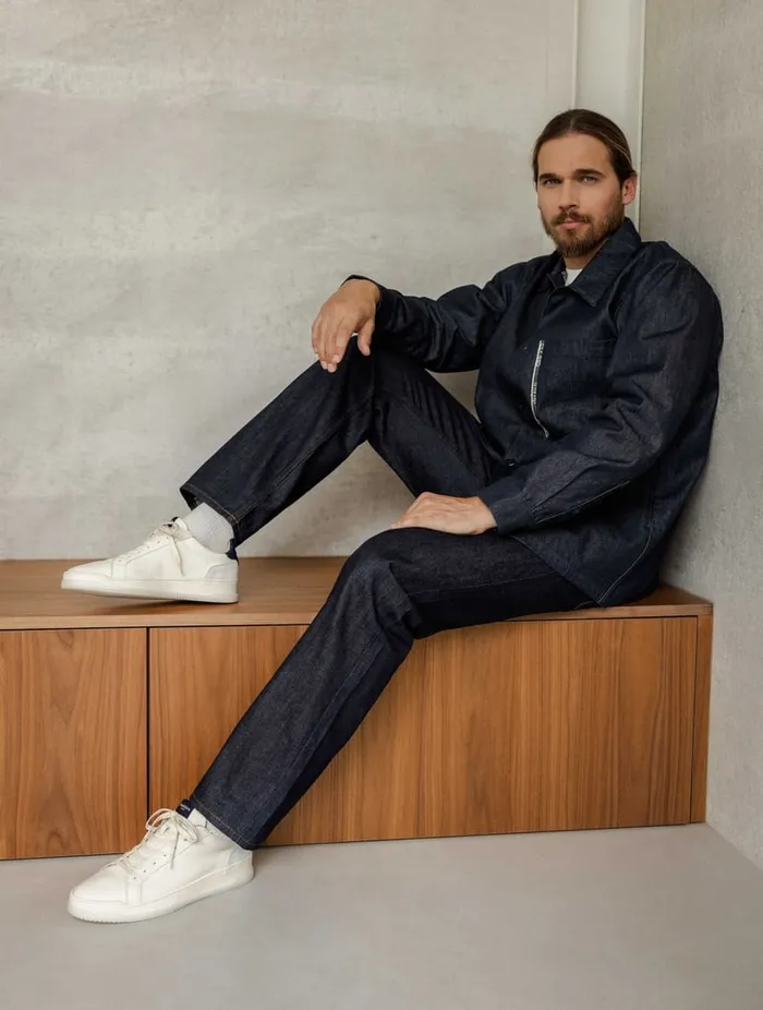 Daniil Cream and Denim Brut Men Bobbies Sneakers Daniil Cream and Denim Brut Men Bobbies Sneakers