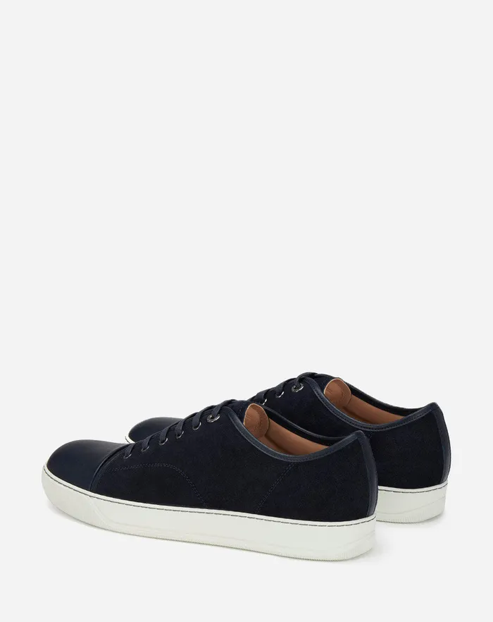 Dbb1 Leather And Suede Sneakers Navy Blue Men Lanvin Sneakers Dbb1 Leather And Suede Sneakers Navy Blue Men Lanvin Sneakers
