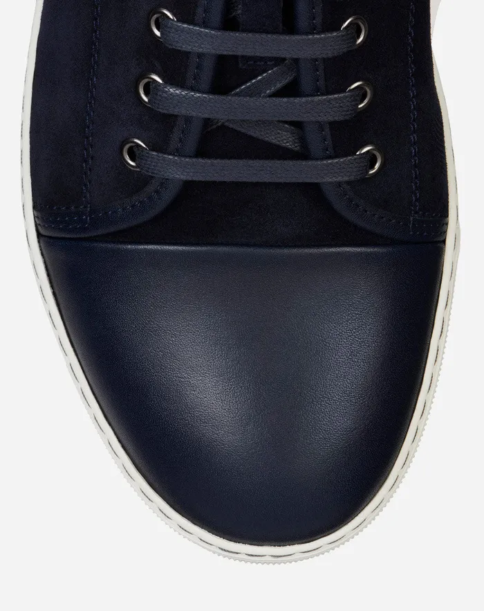 Dbb1 Leather And Suede Sneakers Navy Blue Men Lanvin Sneakers Dbb1 Leather And Suede Sneakers Navy Blue Men Lanvin Sneakers