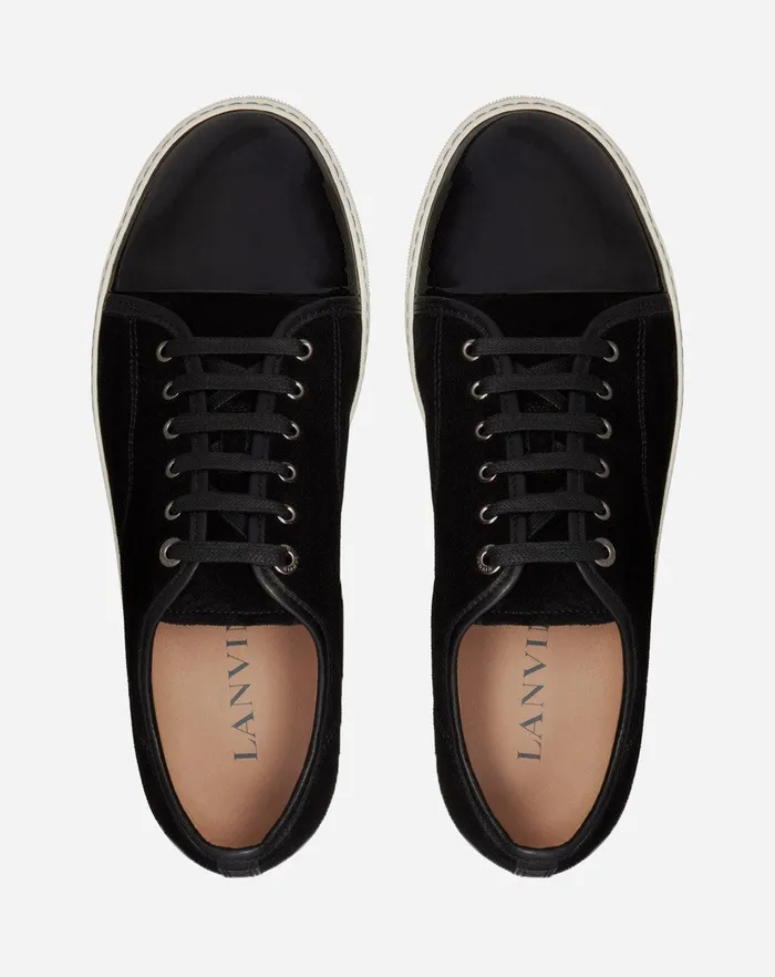 Dbb1 Suede And Patent Leather Sneakers Black Men Lanvin DBB1