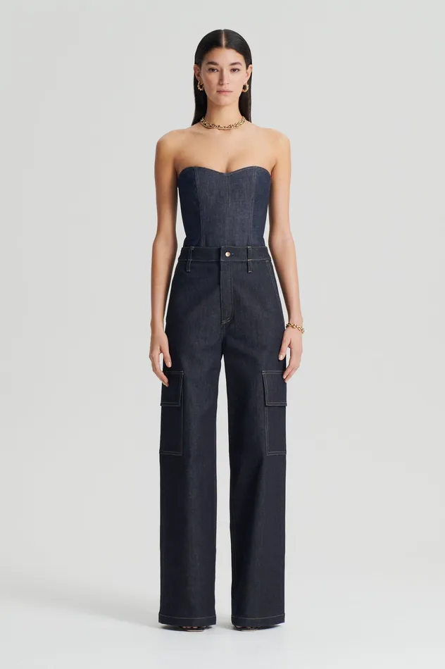 DENIM CARGO JEAN INDIGO 1275 Women Denim Scanlan Theodore