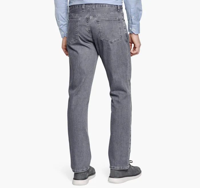 Denim Jeans Gray Wash Men Pants and Jeans Johnston and Murphy