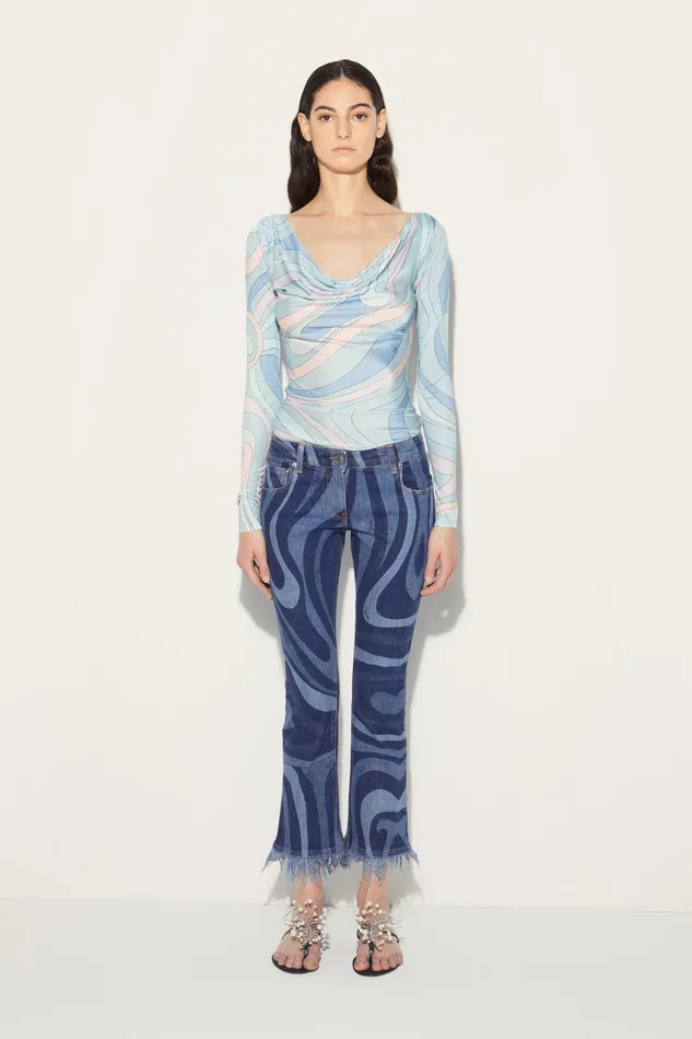 Denim Women PUCCI MarmoPrint Jeans