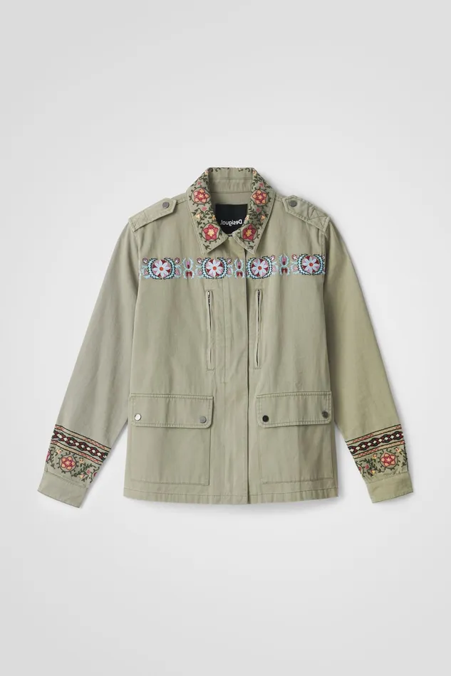 Desigual Amore Motif Parka Women Jackets