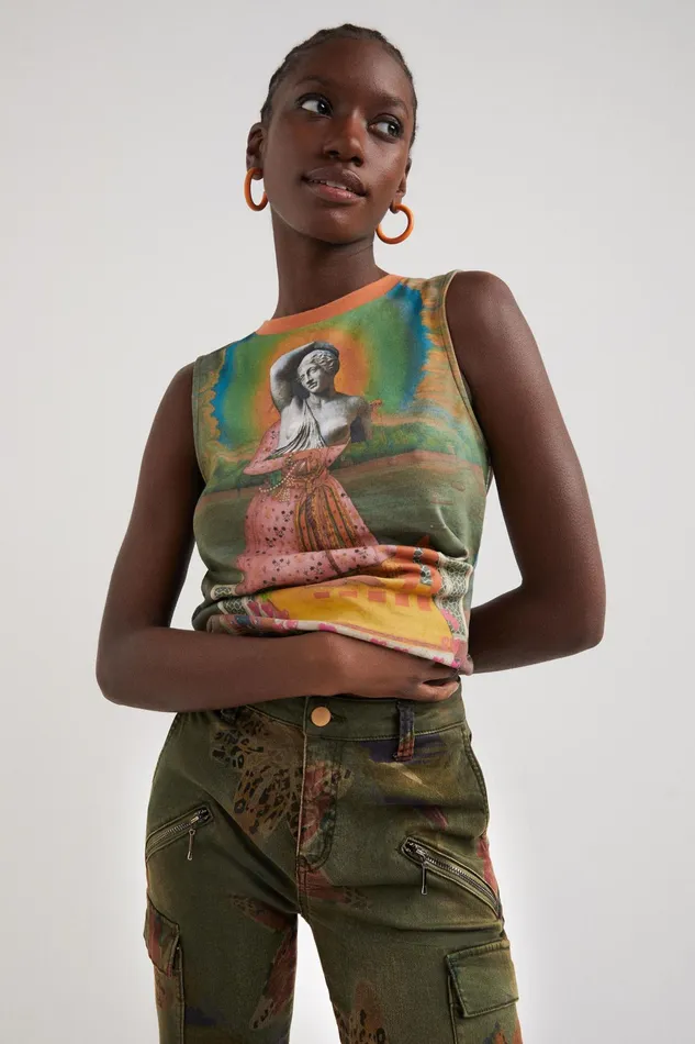 Desigual Arty Knit Tshirt Women Tshirts