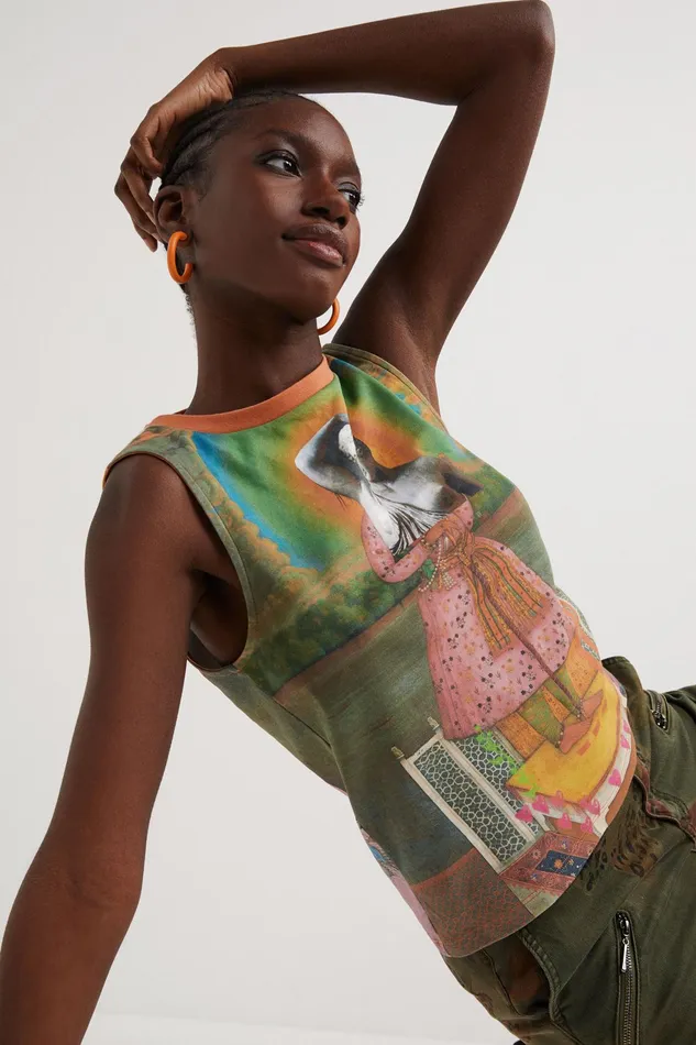 Desigual Arty Knit Tshirt Women Tshirts