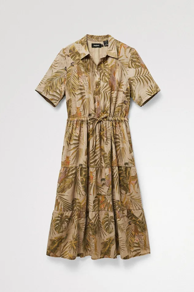 Desigual Camoflower Tencel Dress Women Dresses