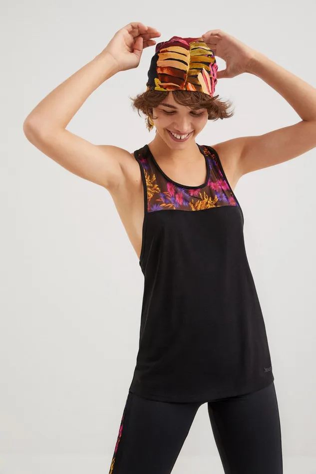 Desigual Crossback Sporty Top Women Sportswear