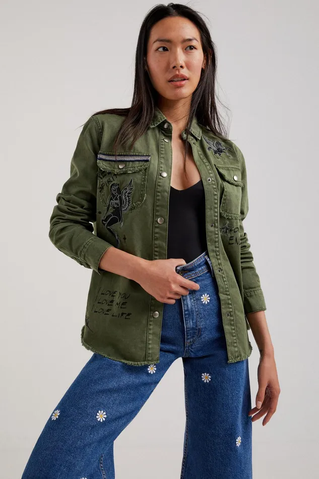 Desigual Dragon Shirt Women Tops and Shirts