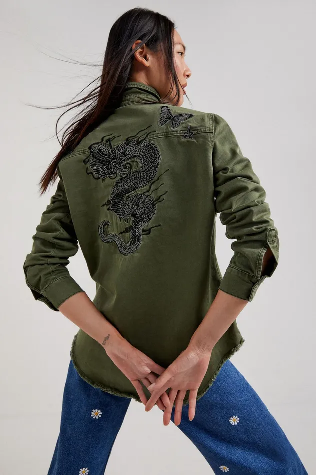 Desigual Dragon Shirt Women Tops and Shirts