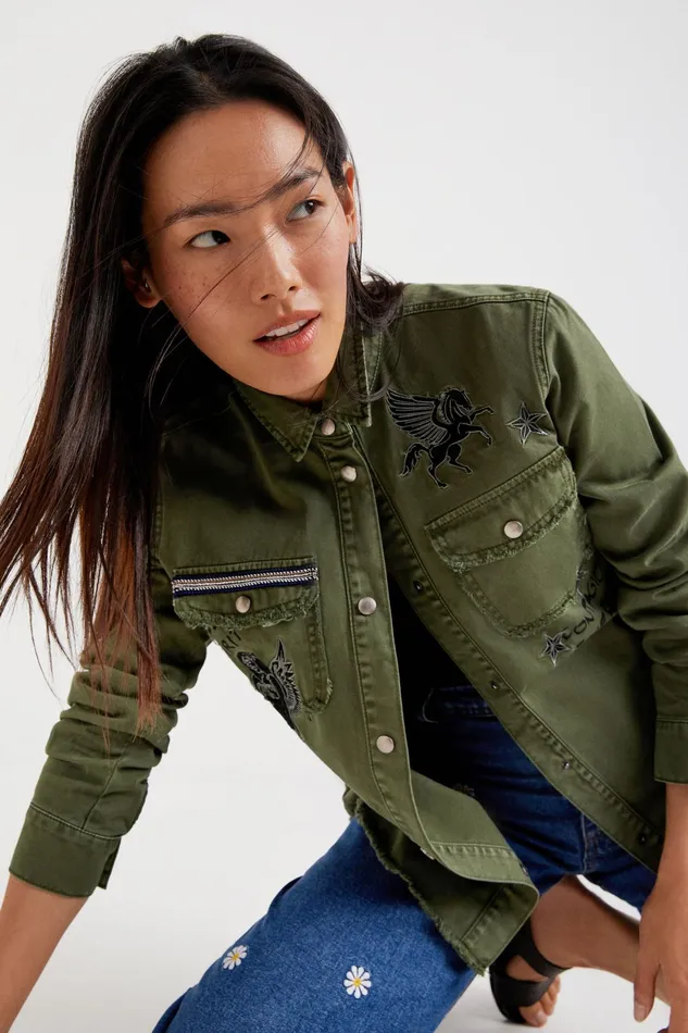 Desigual Dragon Shirt Women Tops and Shirts
