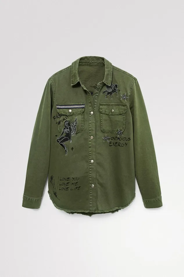 Desigual Dragon Shirt Women Tops and Shirts