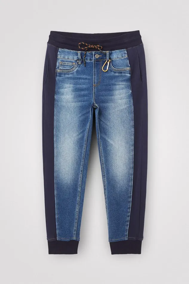 Desigual Hybrid Denim Jogging Trousers Mens Jeans and Pants
