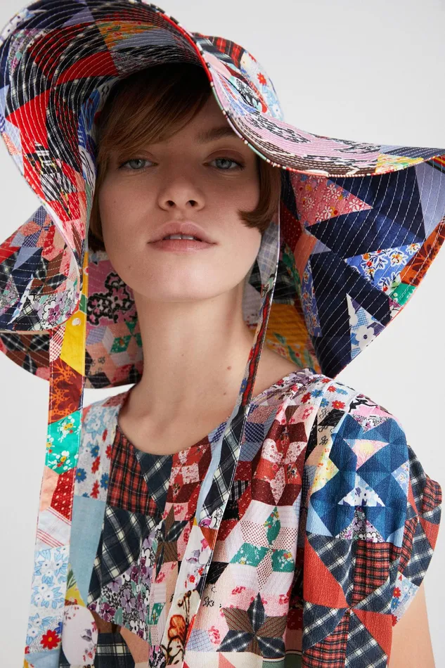 Desigual Johnson Hartig Patchwork Bodysuit Women Tops and Shirts
