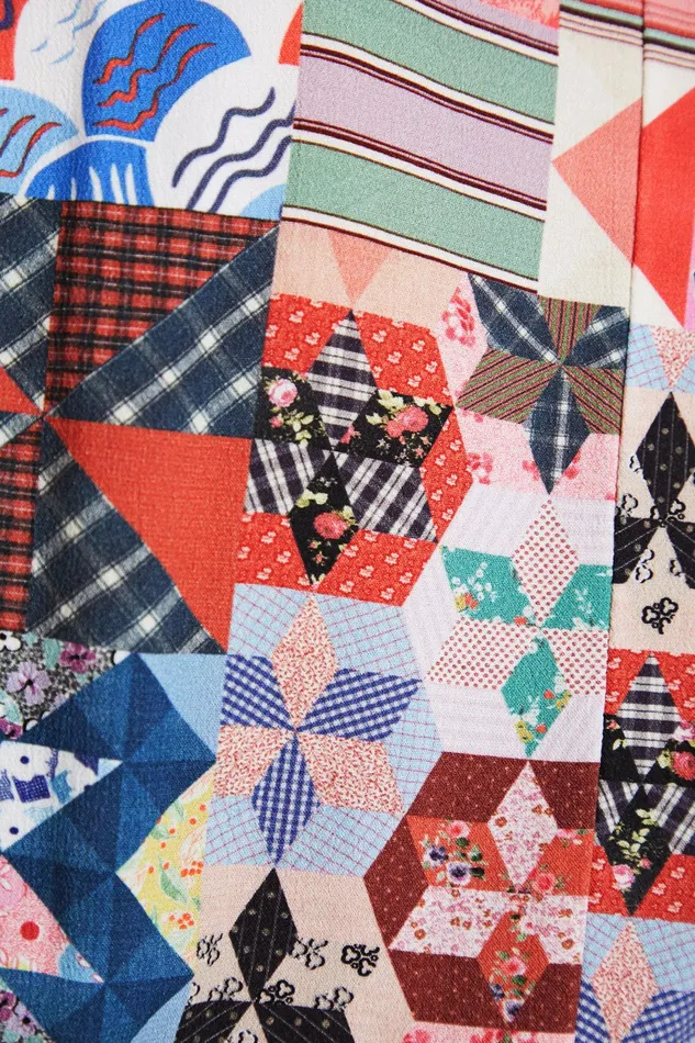 Desigual Johnson Hartig Patchwork Bodysuit Women Tops and Shirts