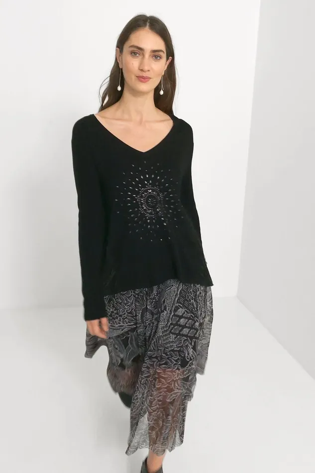 Desigual Jumper Mandala Studs Women Sweaters