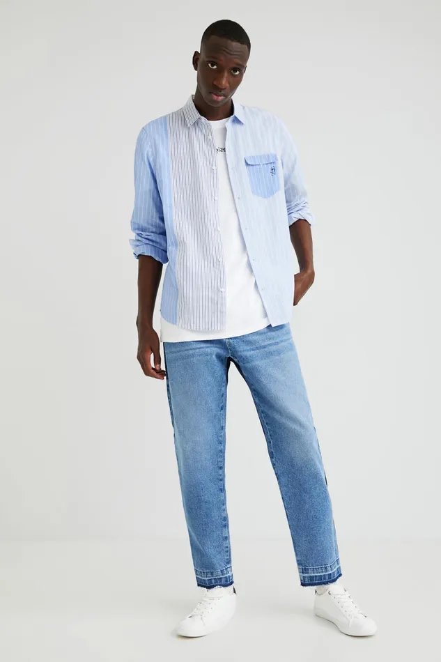 Desigual Longsleeve Striped Shirt Mens Shirts