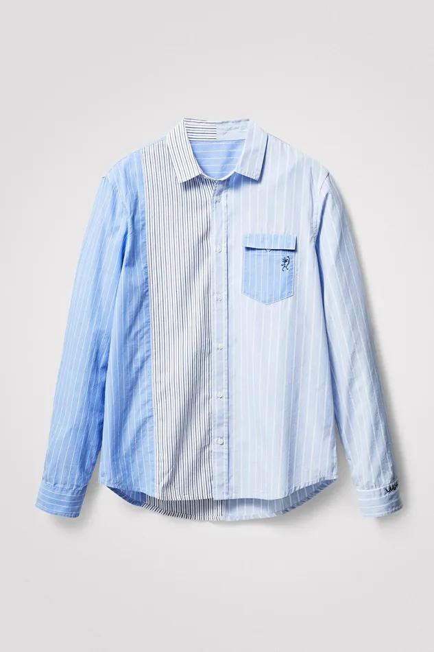 Desigual Longsleeve Striped Shirt Mens Shirts