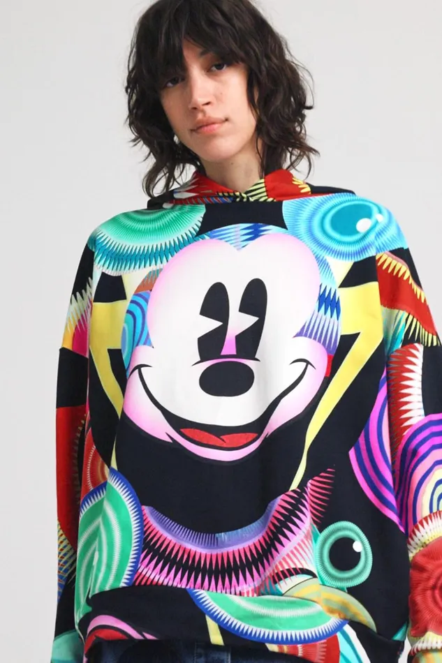 Desigual M Christian Lacroix Mickey Mouse Sweatshirt Women Sweatshirts
