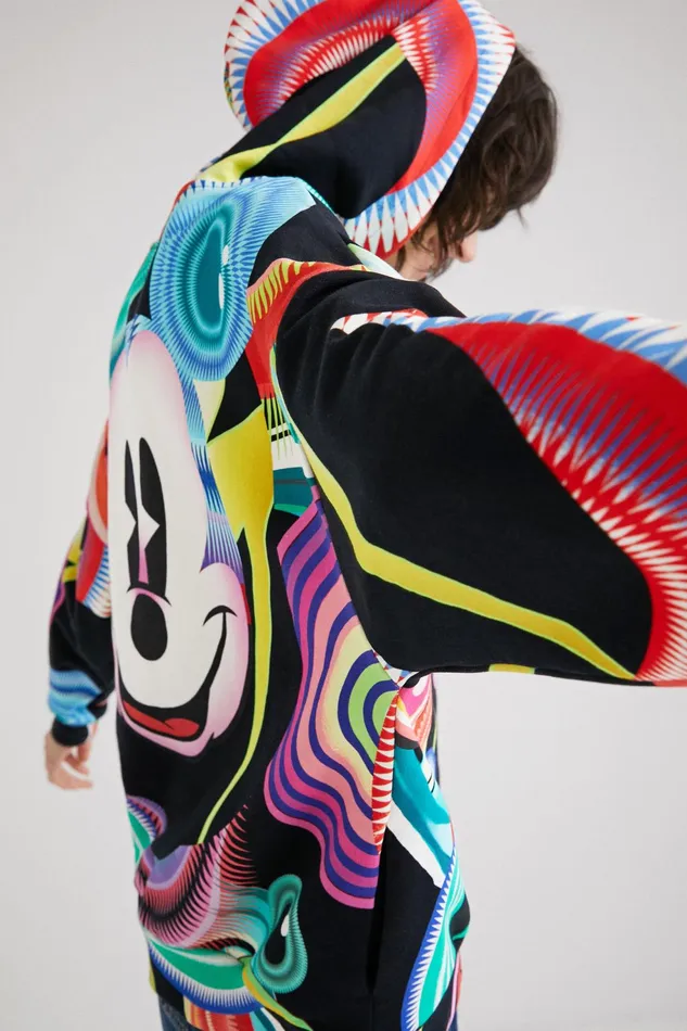 Desigual M Christian Lacroix Mickey Mouse Sweatshirt Women Sweatshirts
