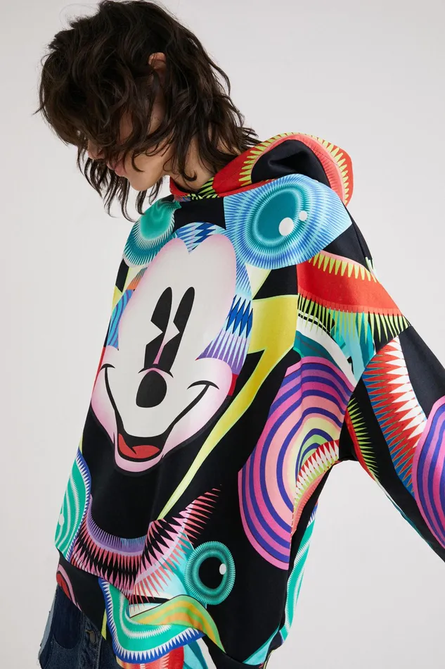 Desigual M Christian Lacroix Mickey Mouse Sweatshirt Women Sweatshirts