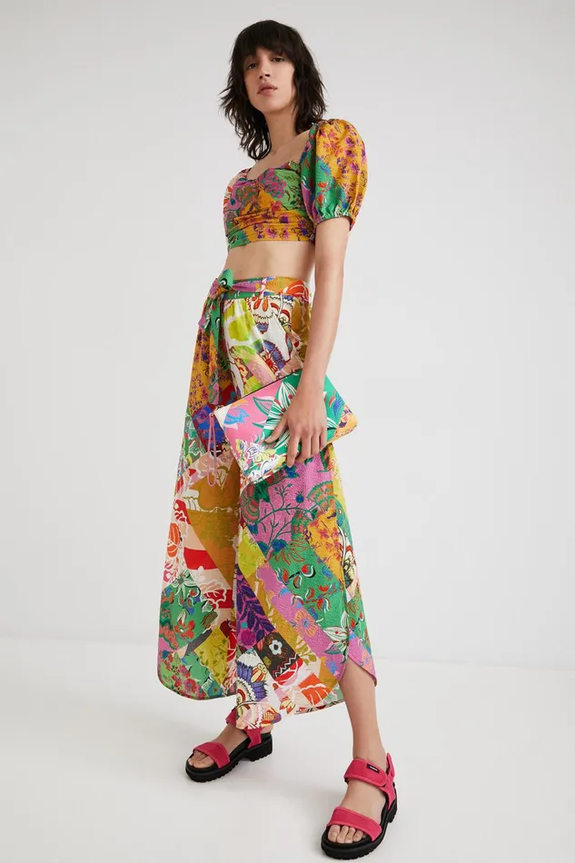 Desigual M Christian Lacroix Trousers With Slits Women Pants and Leggings