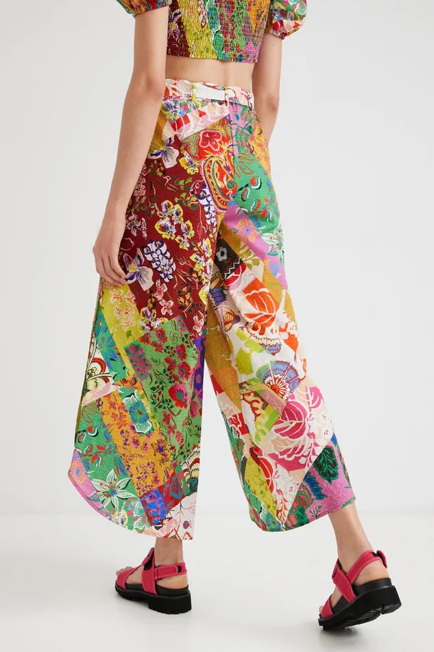 Desigual M Christian Lacroix Trousers With Slits Women Pants and Leggings