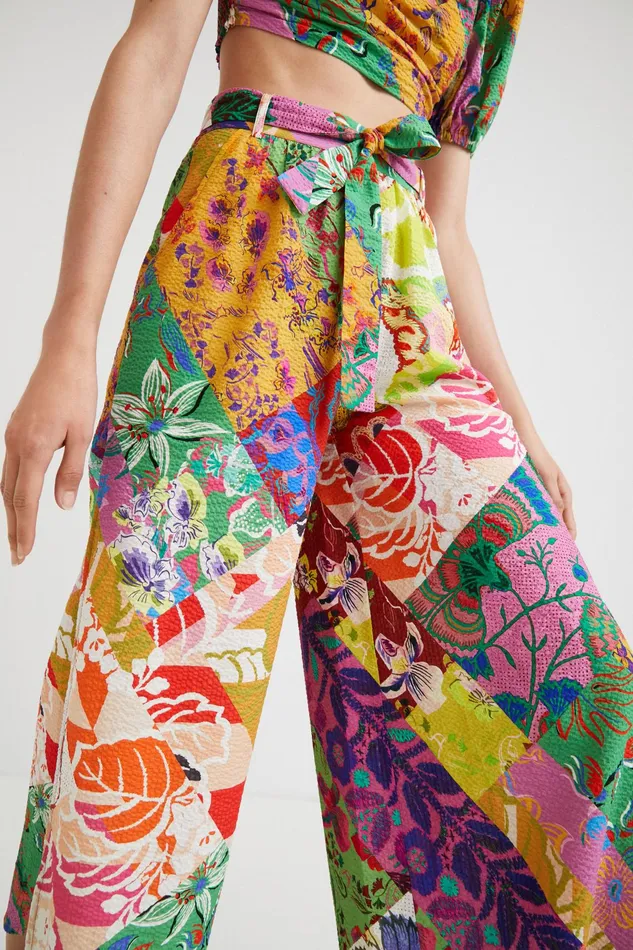 Desigual M Christian Lacroix Trousers With Slits Women Pants and Leggings