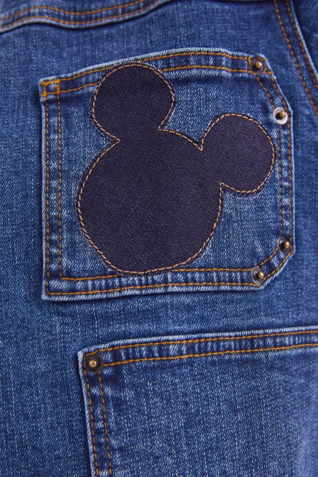 Desigual Mickey Mouse Denim Jacket Women Jackets