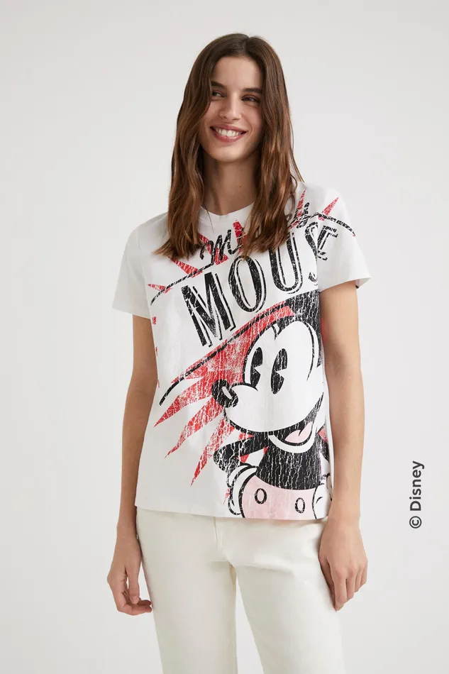 Desigual Mickey Mouse Tshirt Women Tshirts