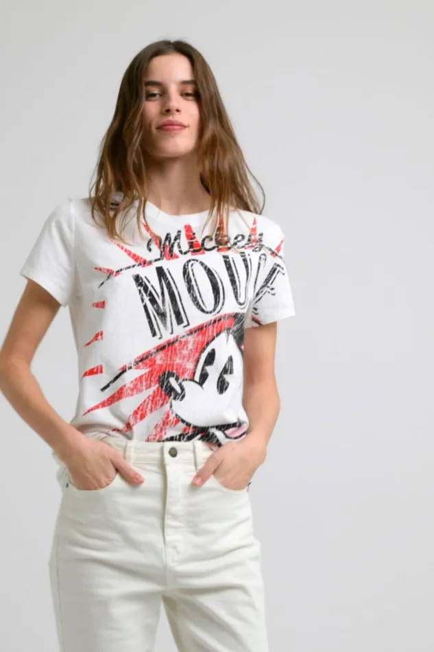 Desigual Mickey Mouse Tshirt Women Tshirts