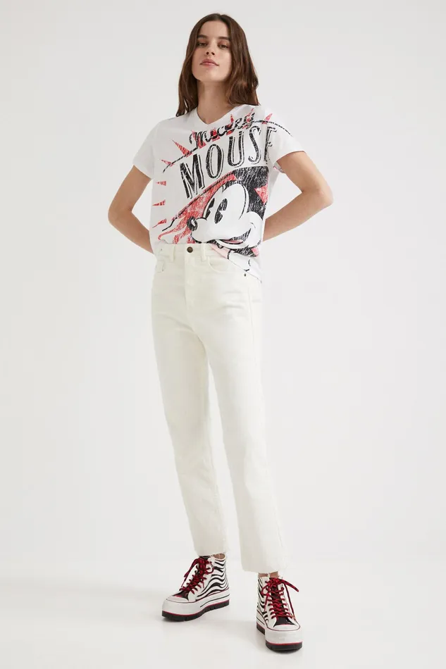 Desigual Mickey Mouse Tshirt Women Tshirts
