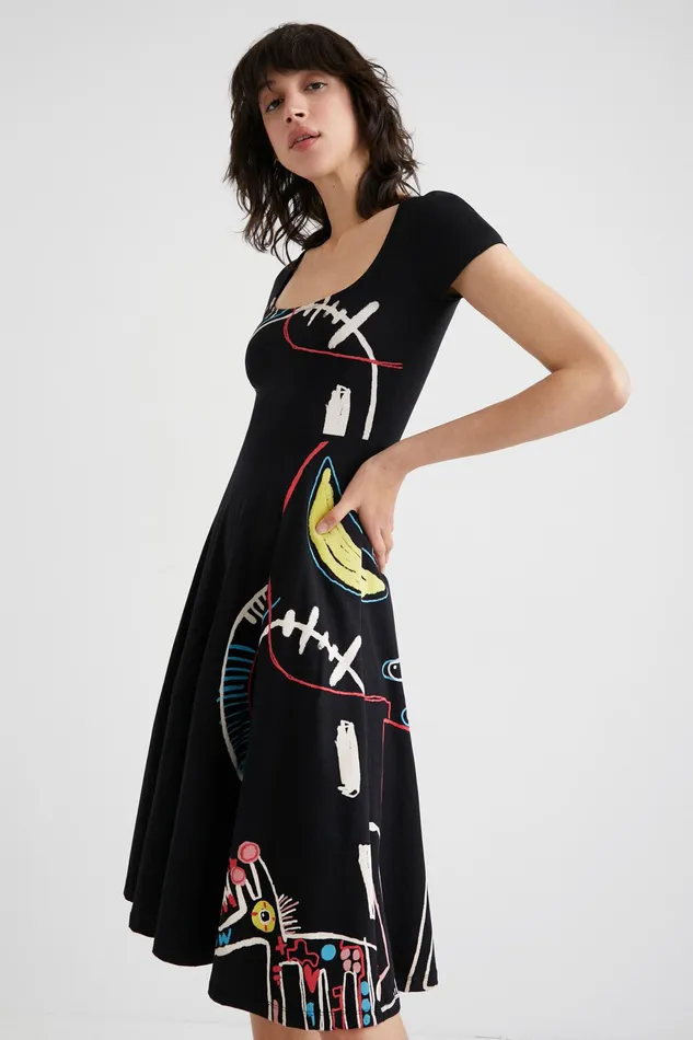 Desigual Midi Aline Dress Women Dresses