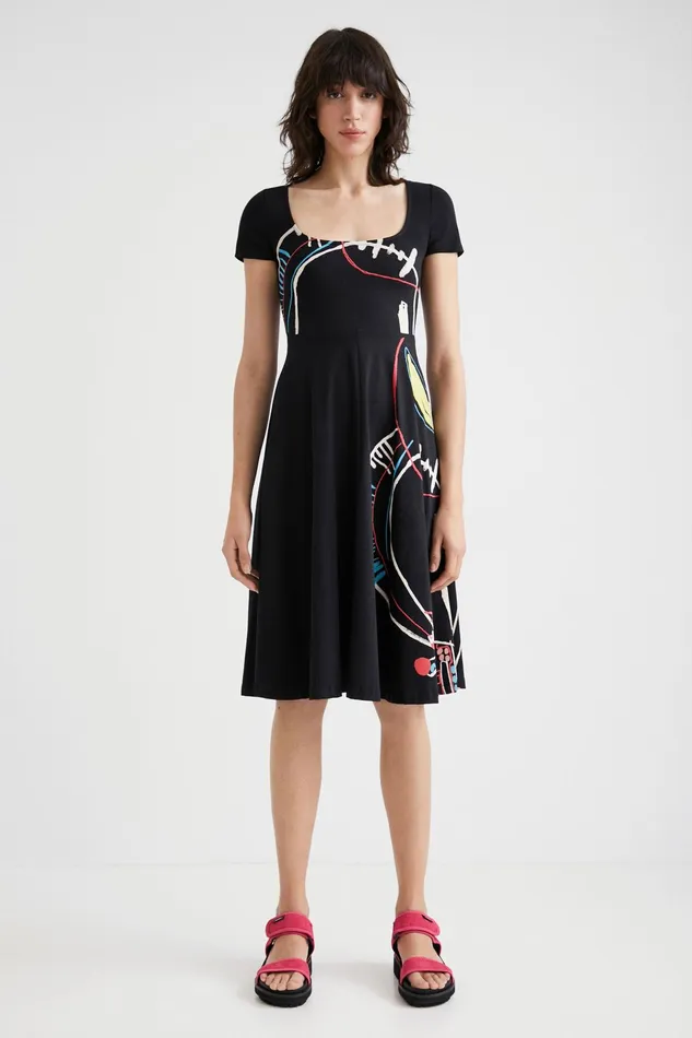 Desigual Midi Aline Dress Women Dresses