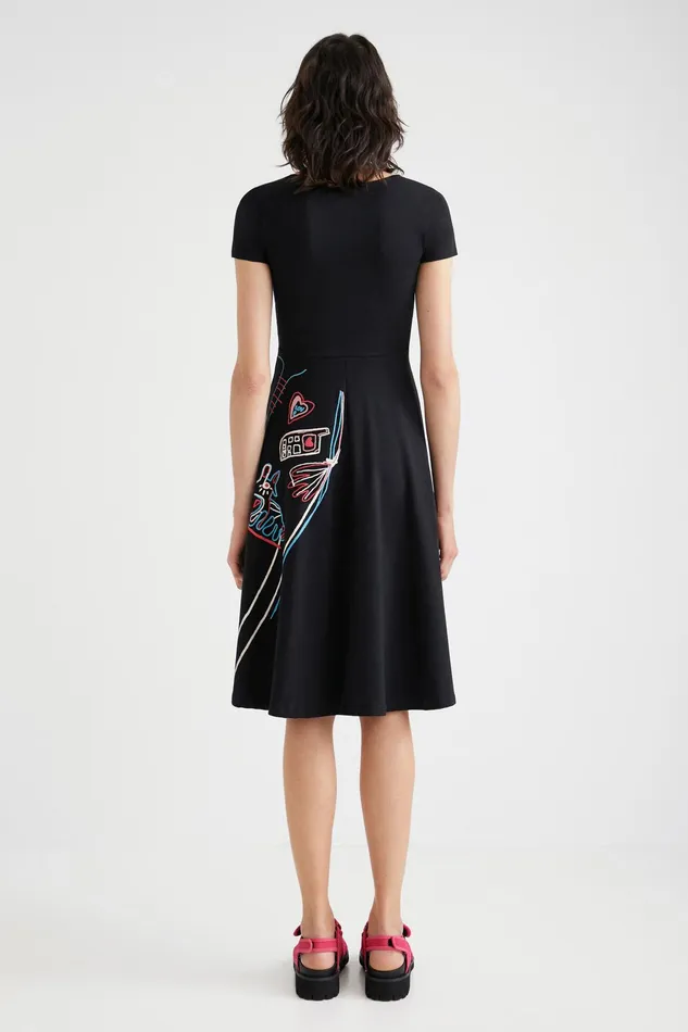 Desigual Midi Aline Dress Women Dresses