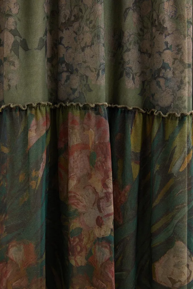 Desigual Print Long Dress Women Dresses