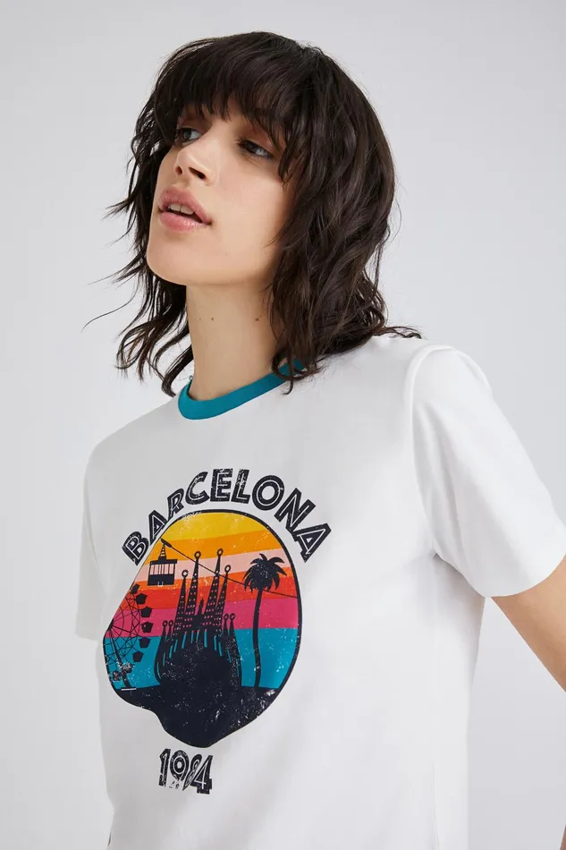 Desigual Shortsleeve Barcelona Tshirt Women Tshirts