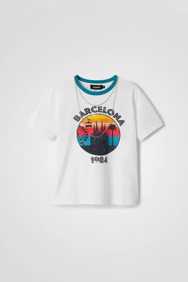 Desigual Shortsleeve Barcelona Tshirt Women Tshirts