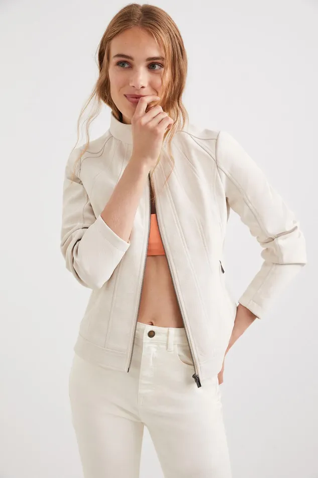 Desigual Slim Biker Jacket Women Jackets