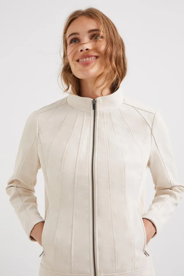 Desigual Slim Biker Jacket Women Jackets